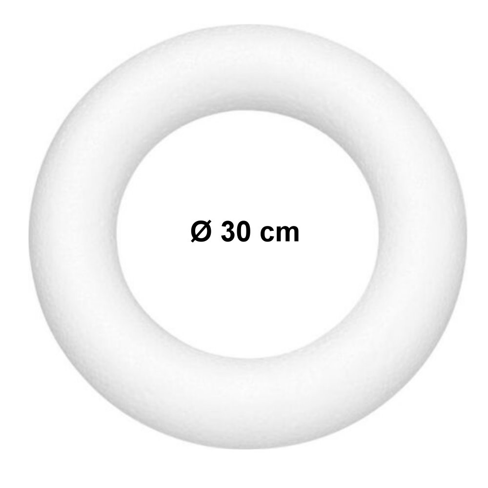 23719-720_30 Styroporhalbring (Römer), Ø 25, 30 oder 35 cm