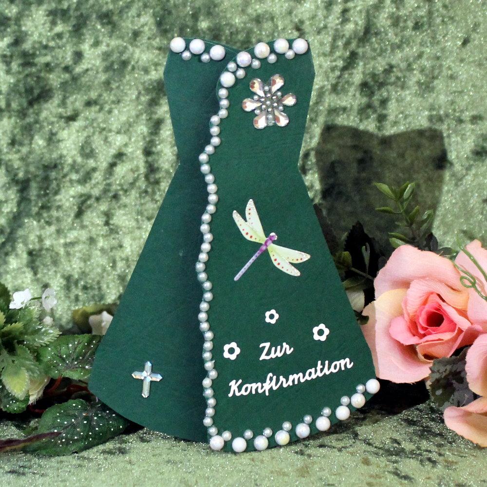 Grußkarte zur Konfirmation - Grün