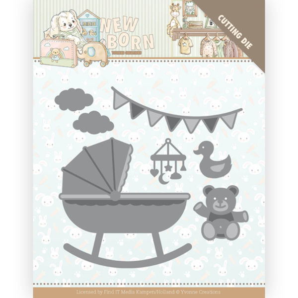 Baby Crip / Krippe (Babywiege) - Newborn Kollektion von Yvonne Creations (YCD10231)