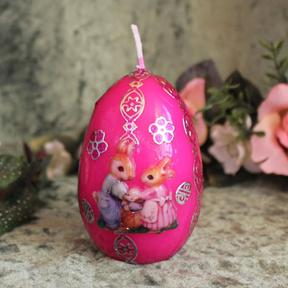 15646f508193f8 Kerze zum Osterfest - Pink