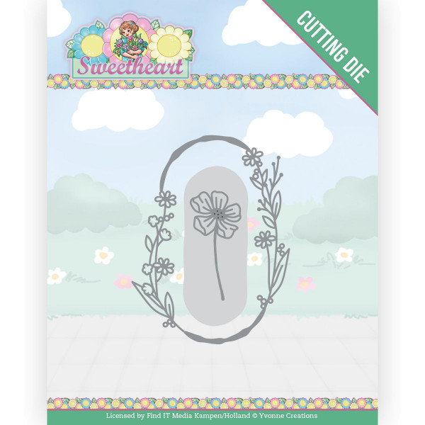 Flower Oval / Blumenkranz - Bubbly Girls - Sweetheart Kollektion von Yvonne Creations (YCD10273)