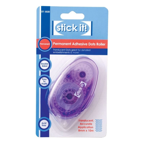 "Permament - Dots"- Glue-Tape Dispenser / Klebe-Roller / doppelseitiges Klebeband