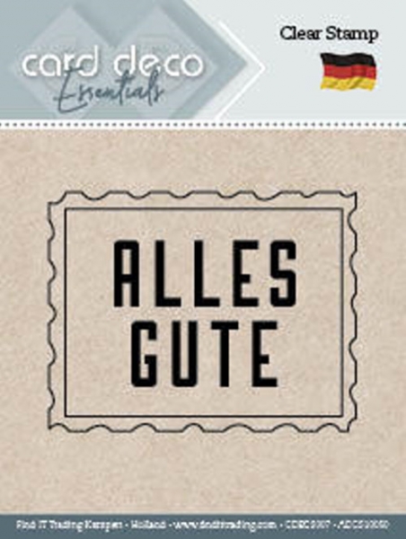 Alles Gute - Textstempel - ClearStamp