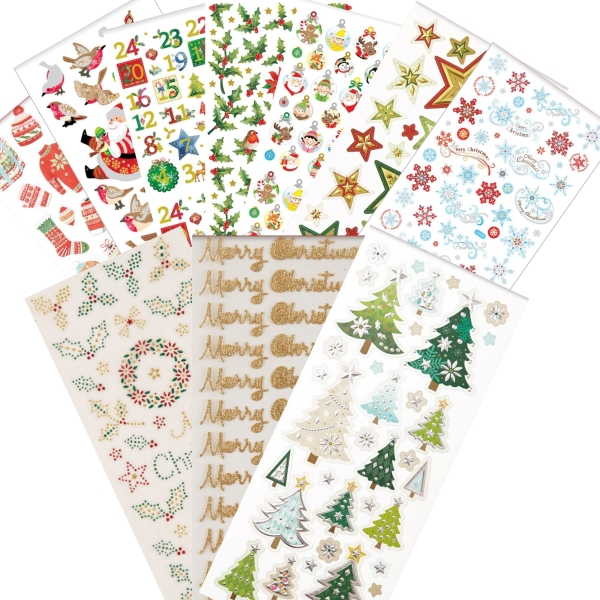 PAPERMANIA Sticker Set 3 - "Weihnachten / Xmas" - 10 Blatt 22x10cm