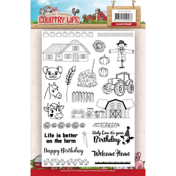 Country Life - Clearstamp / Stempel