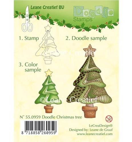 Weihnachtsbaum (Doodle) Stempel / Clearstamp von Leane Creative