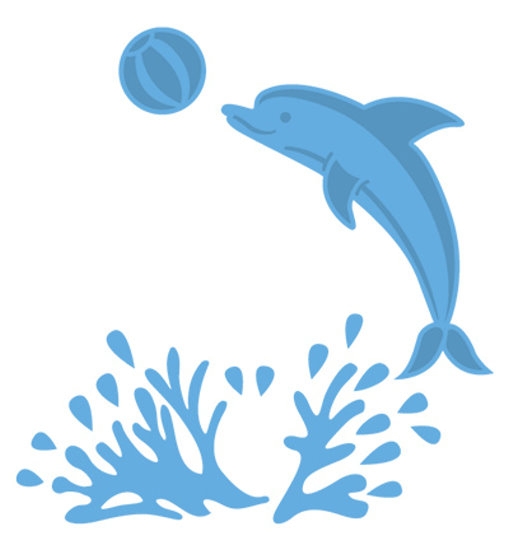 Delfin / Dolphin - Stanzschablone