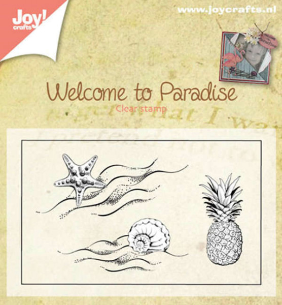Welcome to paradise 1- Clearstamps / Stempel von Joy!Crafts (6410/0397)