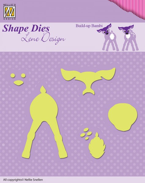 Build-up Bambi / Rehkitz - Shape Dies by Lene Design - Stanzschablone
