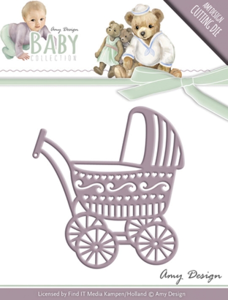 Kinderwagen / Baby Carriage - Stanzschablone