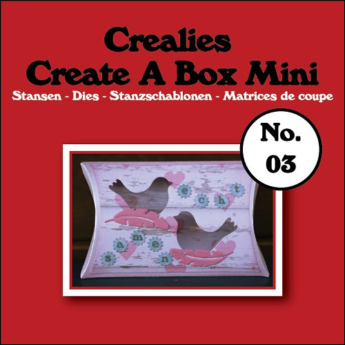 Create a Box MINI nr.03 - Pillowbox Stanzschablone von Crealies (CCABM03)