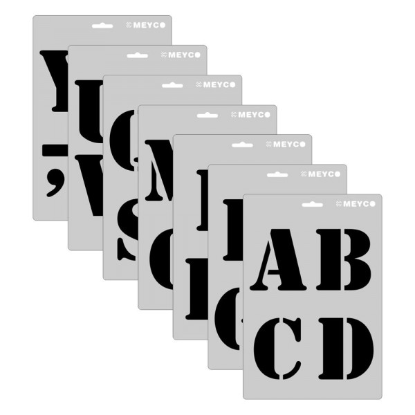 Schablone - XL Druckbuchstaben - 7er Set von Meyco (66054)