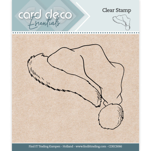 Santa Hat / Mütze vom Weihnachtsmann - Clearstamp / Stempel von Card Deco Essentials (CDECS066)