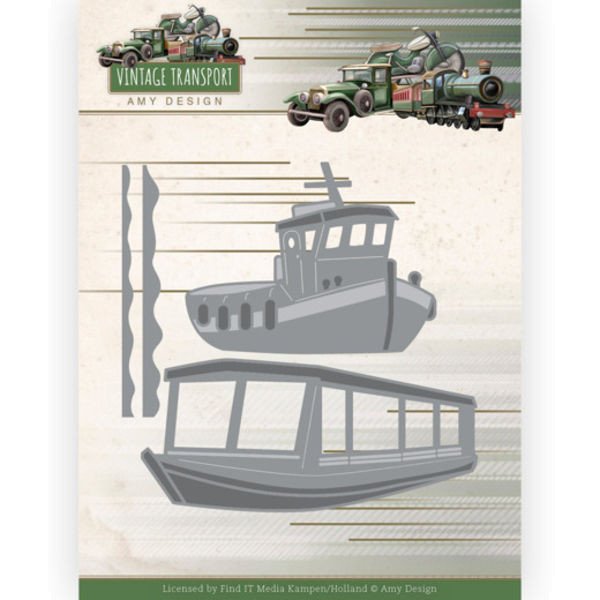 Boats / Boote - Vintage Transport Collection von Amy Design (ADD10251)