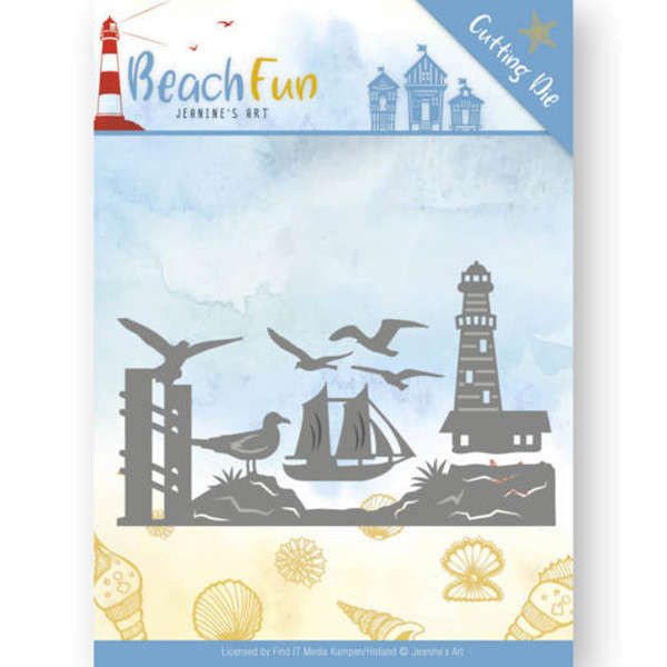 Lighthouse Border / Leuchtturm - Beach Fun Kollektion von Jeanine's Art (JAD10039)