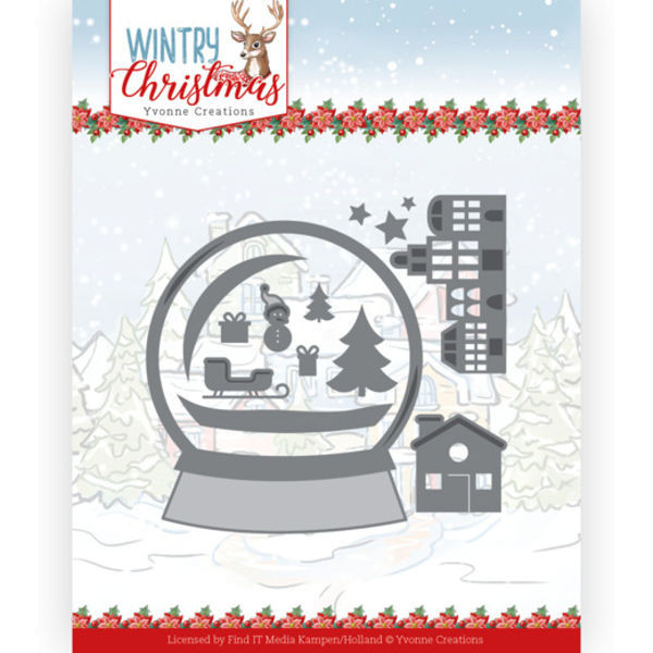 Snowman in Snowglobe - Wintery Christmas Kollektion von Yvonne Creations (YCD10247)