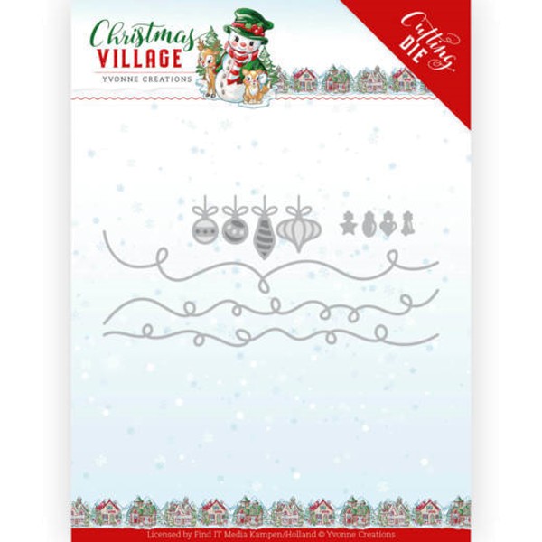Christmas Lights / Lichterkette - Christmas Village - Stanzschablone