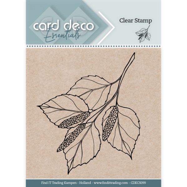 Birch Leaf / Birkenzweig - Clearstamp / Stempel von Card Deco Essentials (CDECS099)