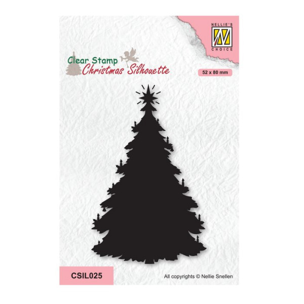 Christmas Tree - Clearstamp / Stempel von Nellie´s Choice (CSIL025)
