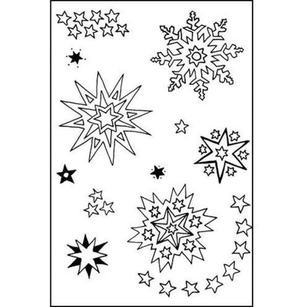 Sterne 01 - Clear Stamp - Stempelplatte von efco (4511273)