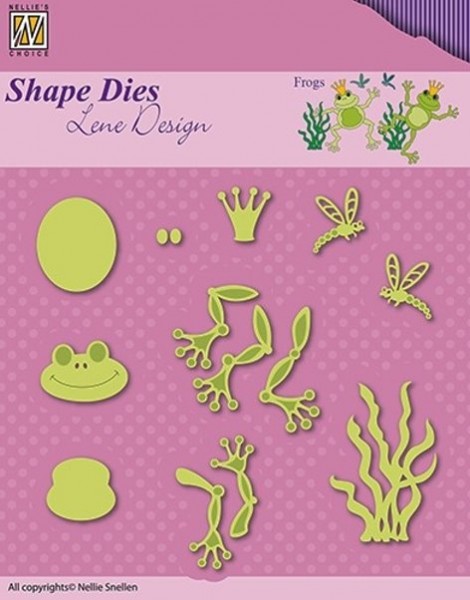 Frösche / frogs - Shape Dies by Lene Design - Stanzschablone