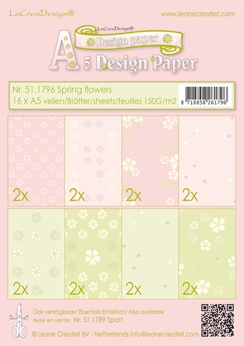 Frühlingsblumen - Design Motivpapier