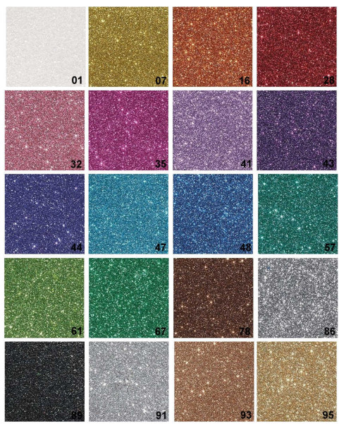 Glitterkarton / Glitzerpapier DIN A4 200 g/m² - viele versch Farben