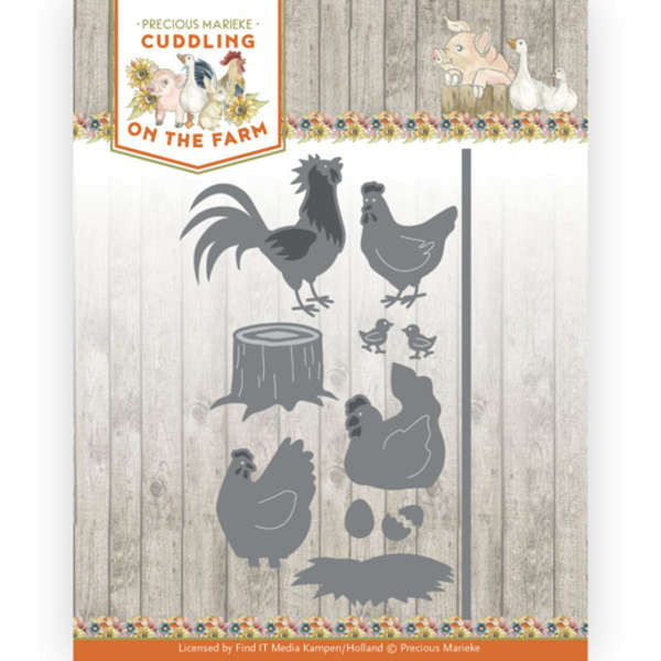 Chickens / Hühner - Cuddling on the Farm von Precious Marieke (PM10225)