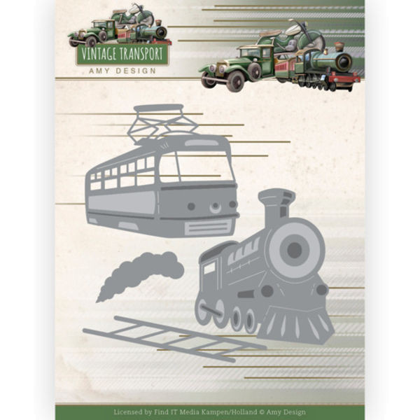 Train / Züge - Vintage Transport Collection von Amy Design (ADD10252)