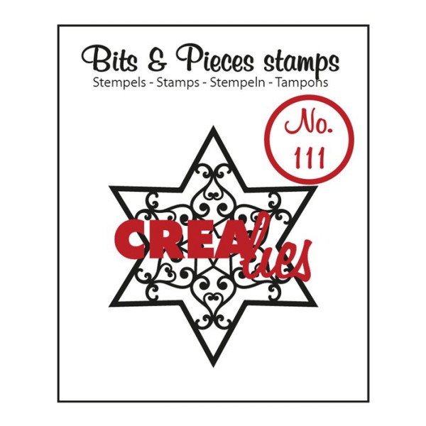 Stern B - No.111 - Clear Stamp / Stempelplatte von Crealies (CLBP111)