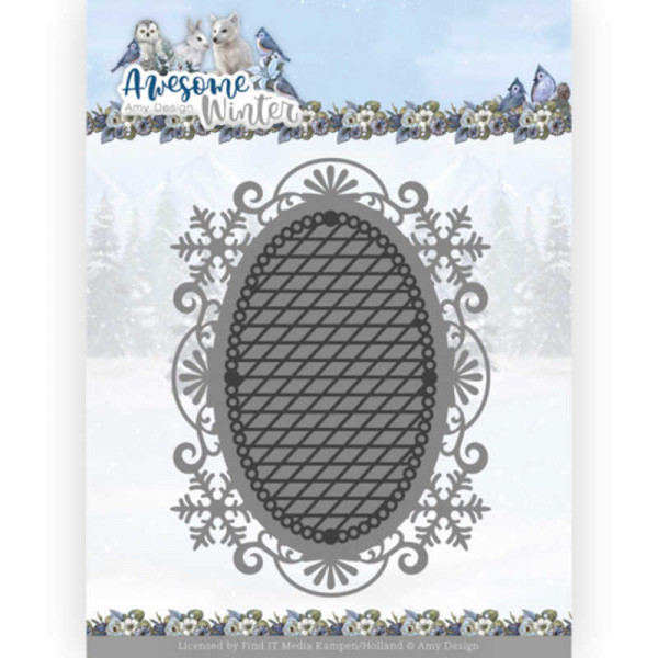 Winter Lace Oval - Awesome Winter Kollektion von Amy Design (ADD10253)