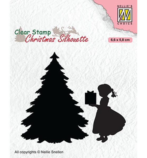 Thank you Santa!! - Clearstamp / Stempel von Nellie´s Choice (CSIL013)