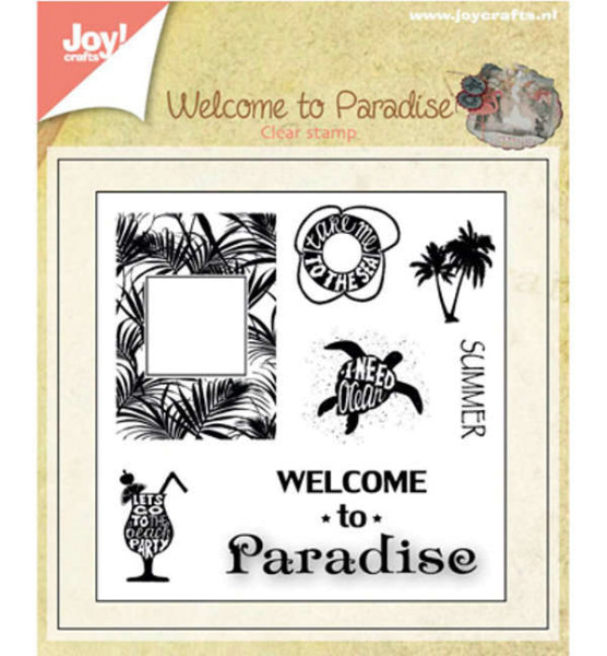 Welcome to paradise 2 - Clearstamps / Stempel von Joy!Crafts (6410/0398)