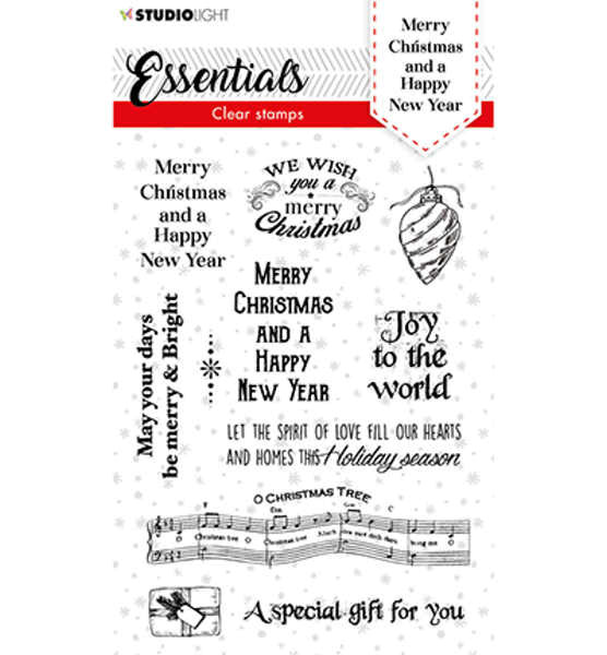 Merry Christmas - nr.86 - Clearstamp / Stempel von StuidioLight Essentials (SL-ES-STAMP86)