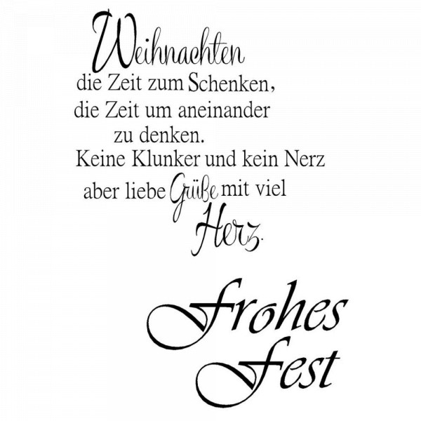 frohes Fest 1 - Stempel - Clearstamp