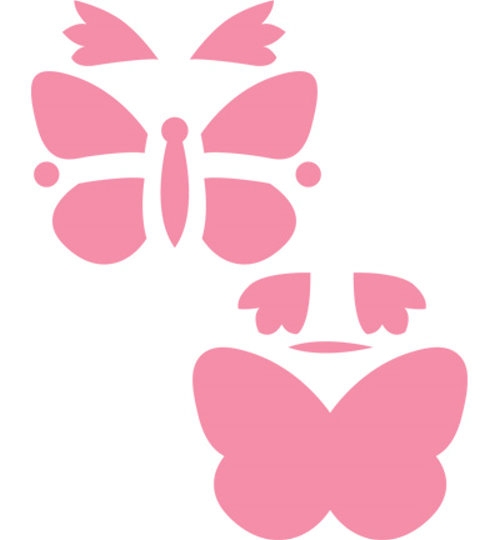 Schmetterlinge - Stanz- und Prägeschablonen