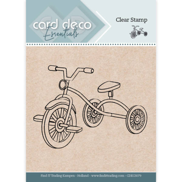 Tricycle / Dreirad - Clearstamp / Stempel von Card Deco Essentials (CDECS079)