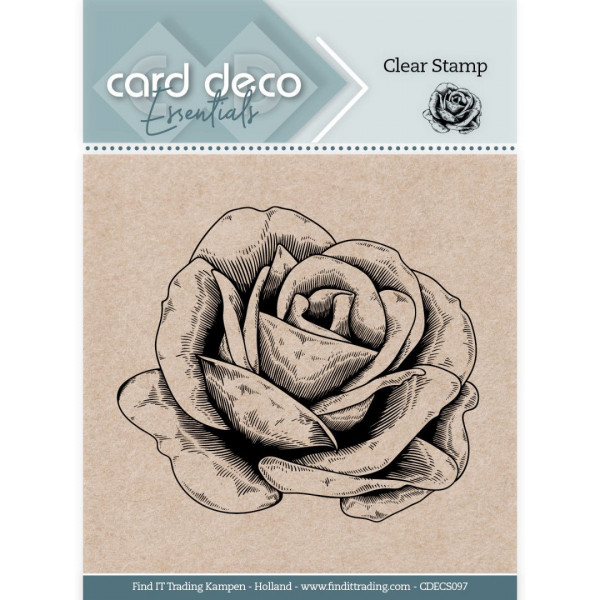 Rose - Clearstamp / Stempel von Card Deco Essentials (CDECS097)