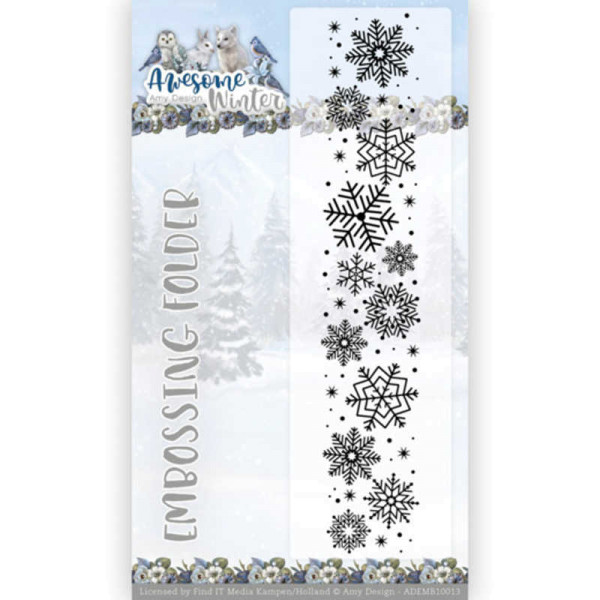 Awesome Winter - Prägeschablone / Embossing Folder von Amy Design (ADEMB10013)