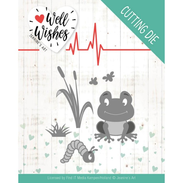 Smiling Frog - Well Wishes - Stanzschablone