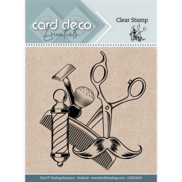Barbier / barber - Clearstamp / Stempel von Card Deco Essentials (CDECS093)