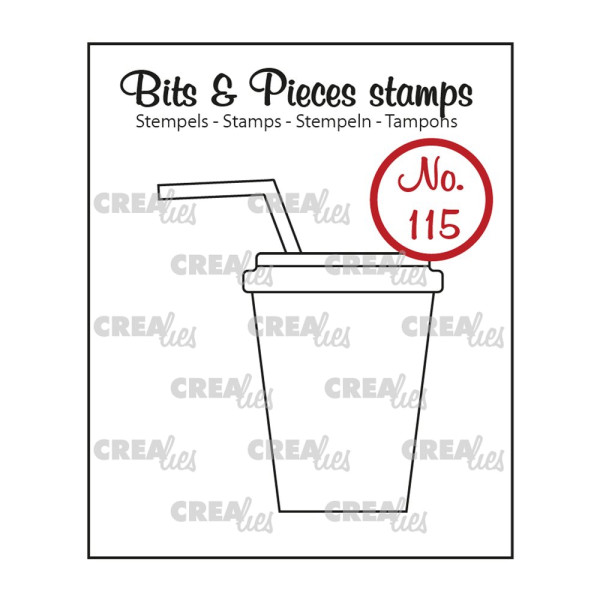 Softdrink - No.115 - Clear Stamp / Stempelplatte von Crealies (CLBP115)