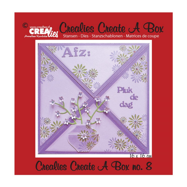 Create a Box nr. 08 - Karten Box - Stanzschablone von Crealies (CCAB08)