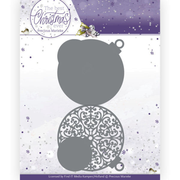 Christmas Bauble Shape Card / Weihnachtskarte als Christbaumkugel - The Best Christmas Ever Collecti