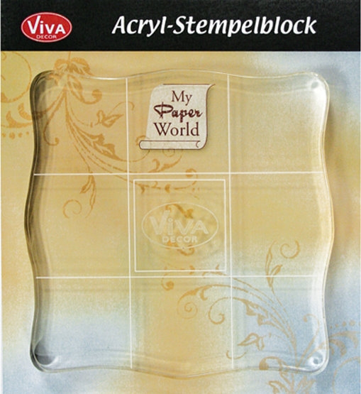 Acryl - Stempelblock 100 x 100 x 10 mm