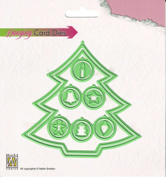 Weihnachtsbaum / Christmastree - Hanging Card Dies von Nellies Choice (HCD001)