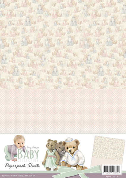 Amy Design - Baby Collection - Hintergrundpapier A4 - Set 3