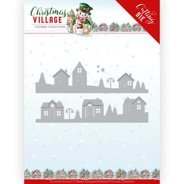 House Scene / Häuser - Christmas Village - Stanzschablone