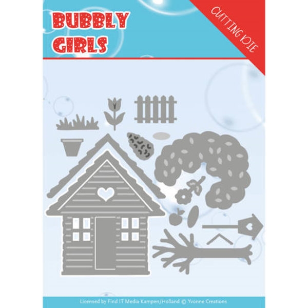 Bubbly Girls - In the Garden - Stanzschablone