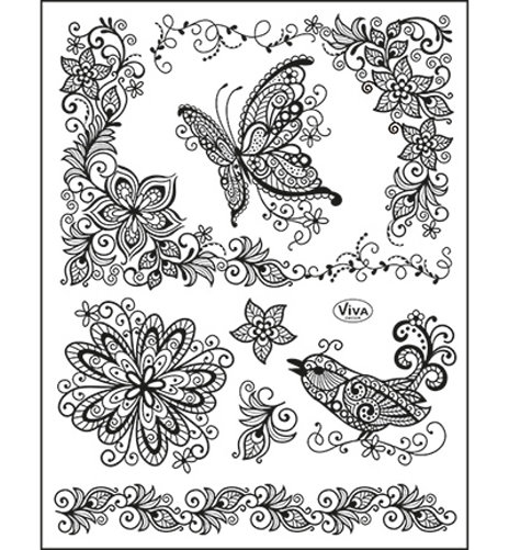 ​Scribble Butterfly - Stempel / Clearstamp